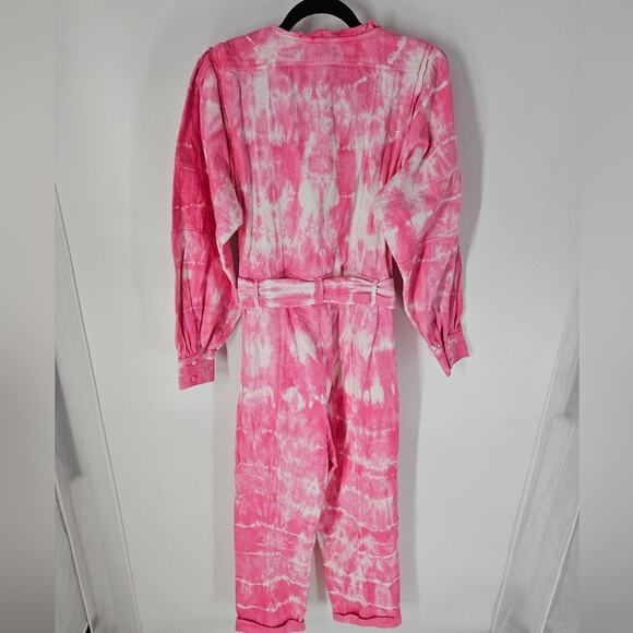 Loveshackfancy Hibiscus Hand Dye Paca Jumpsuit 8 - Picture 10 of 12